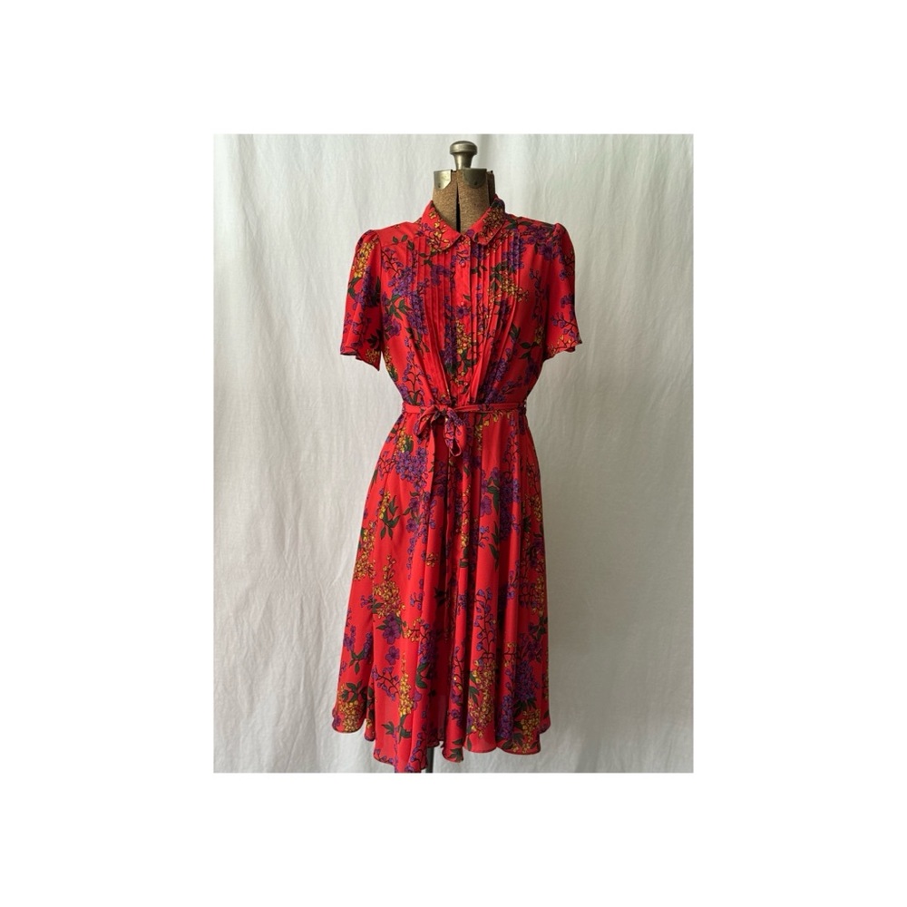 Floral Print Red Summer Dress by Nanette Nanette Lepore